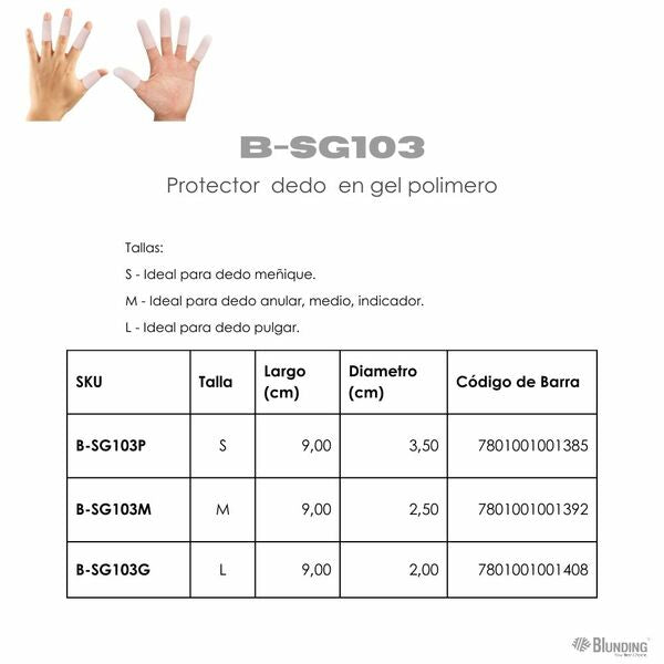 Protector de Dedo en Gel Polímero - Blunding