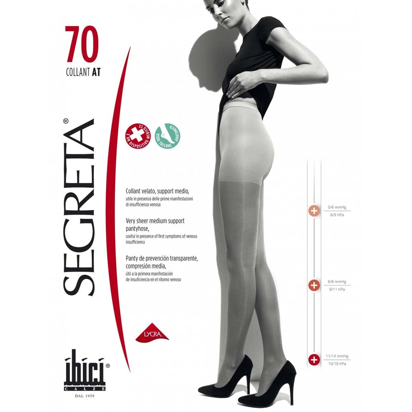 Panty Preventiva Varices 70 Denier Italiana - Ibici
