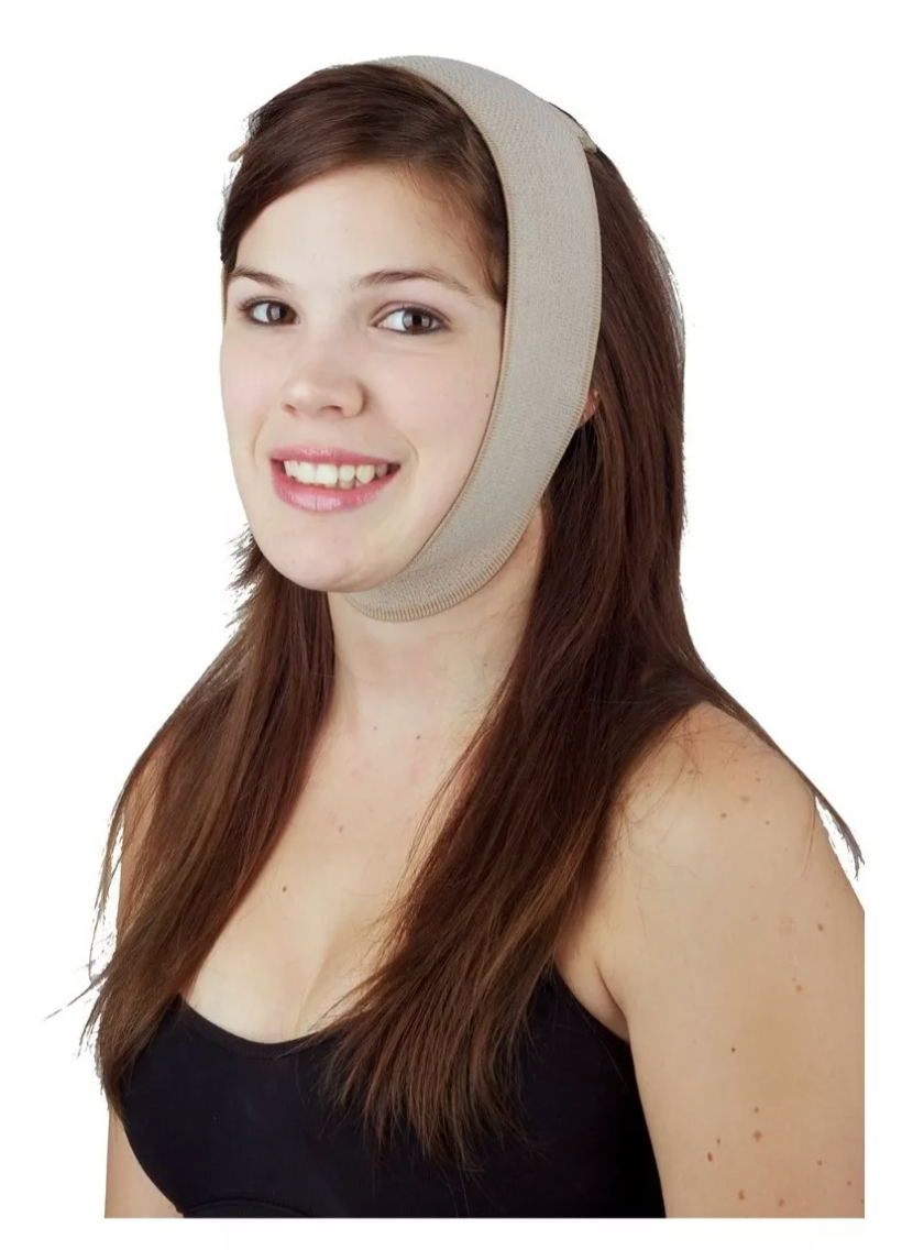 Mentonera faja para bichectomia y cirugias de cuello