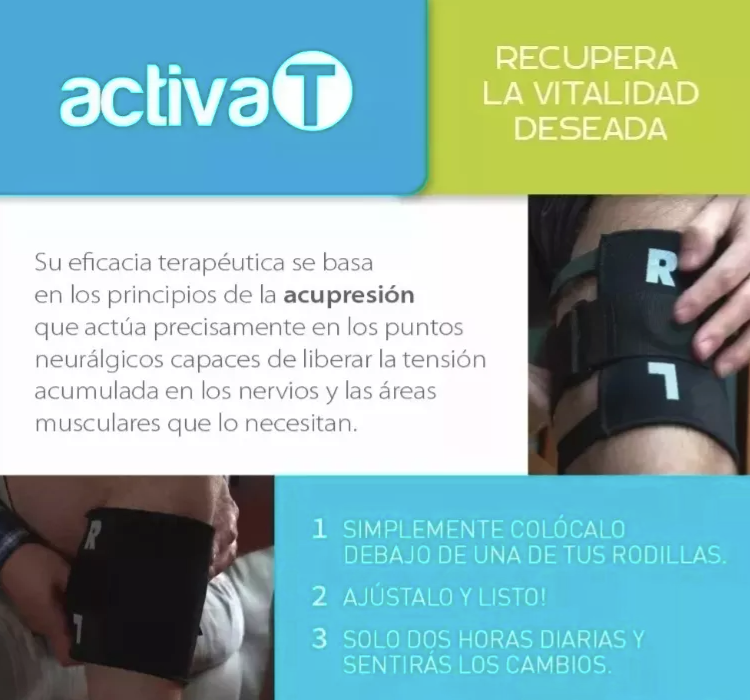 Rodillera Activa-t Alivia Lumbalgia Y Dolor De Rodilla