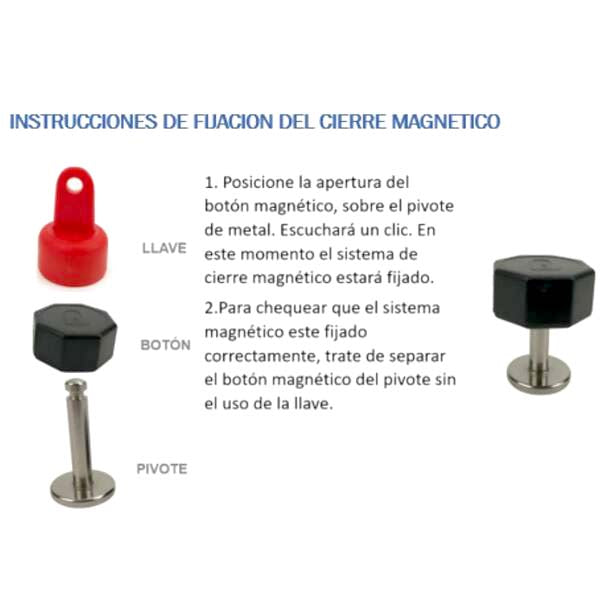 Botones Magnéticos Mas Llave Magnética - Blunding