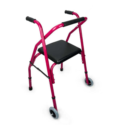 Andador Burrito Plegable Asiento Y 2 Ruedas - Blunding