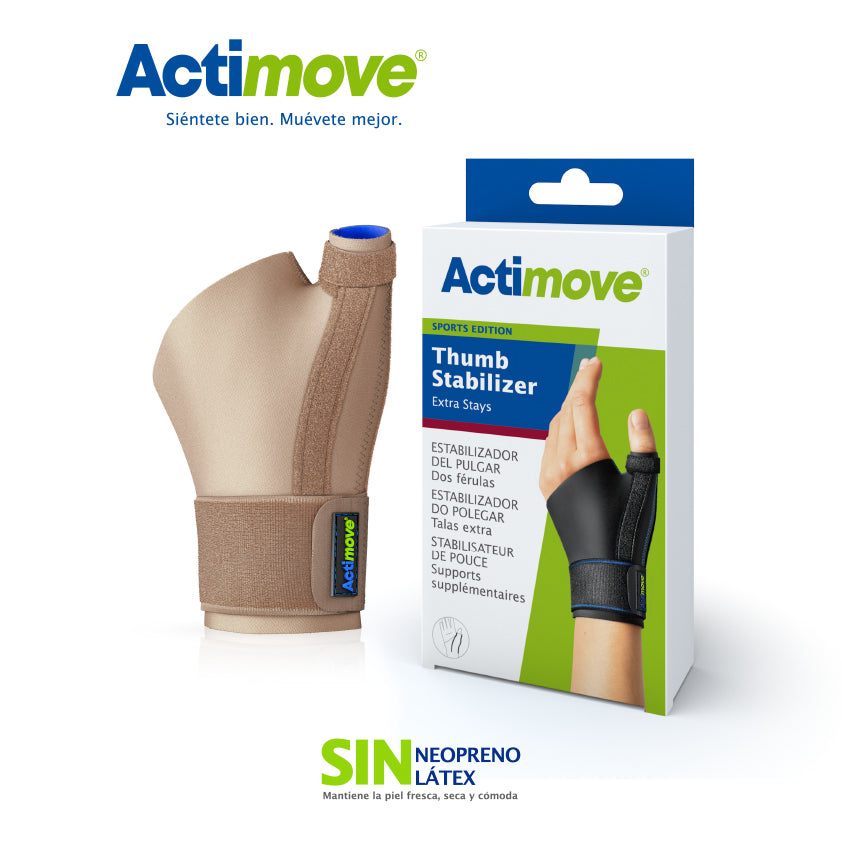 Muñequera Estabilizador De Pulgar Con 2 Férulas - Actimove