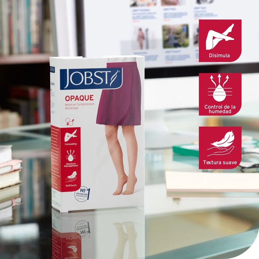 Media Compresiva Hasta La Rodilla Jobst Opaque 20/30
