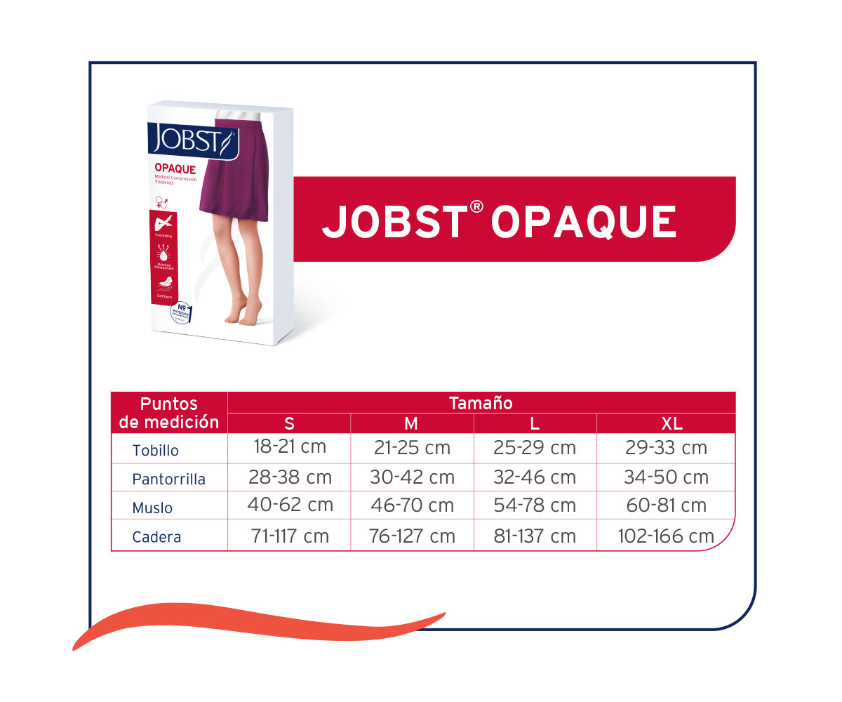 Media Compresiva Hasta La Rodilla Jobst Opaque 20/30