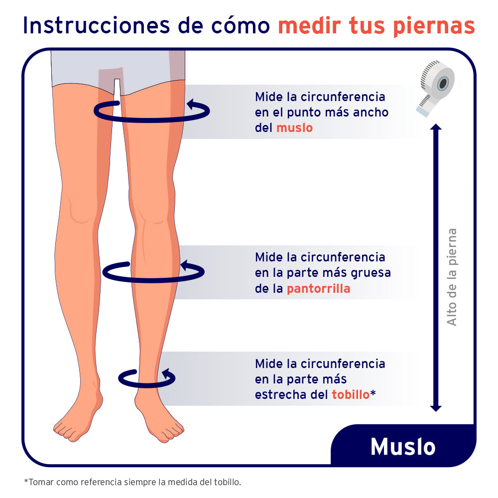 Calcetín Compresión Muslo Para Hombre JOBST FOR MEN 15/20