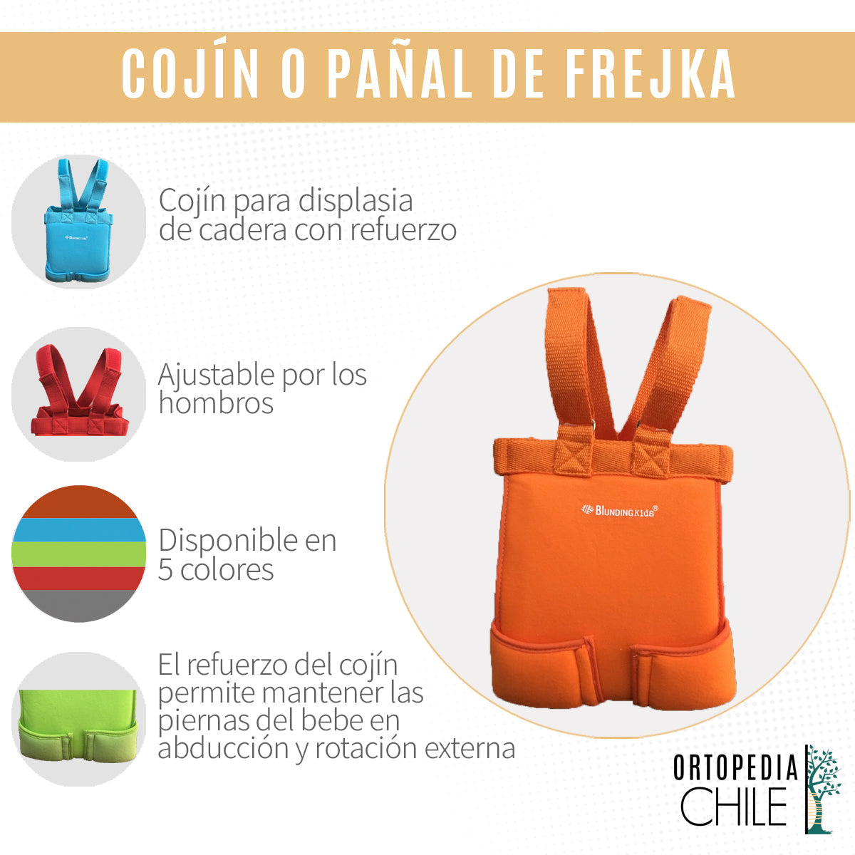 Cojín o Pañal de Frejka - Blunding