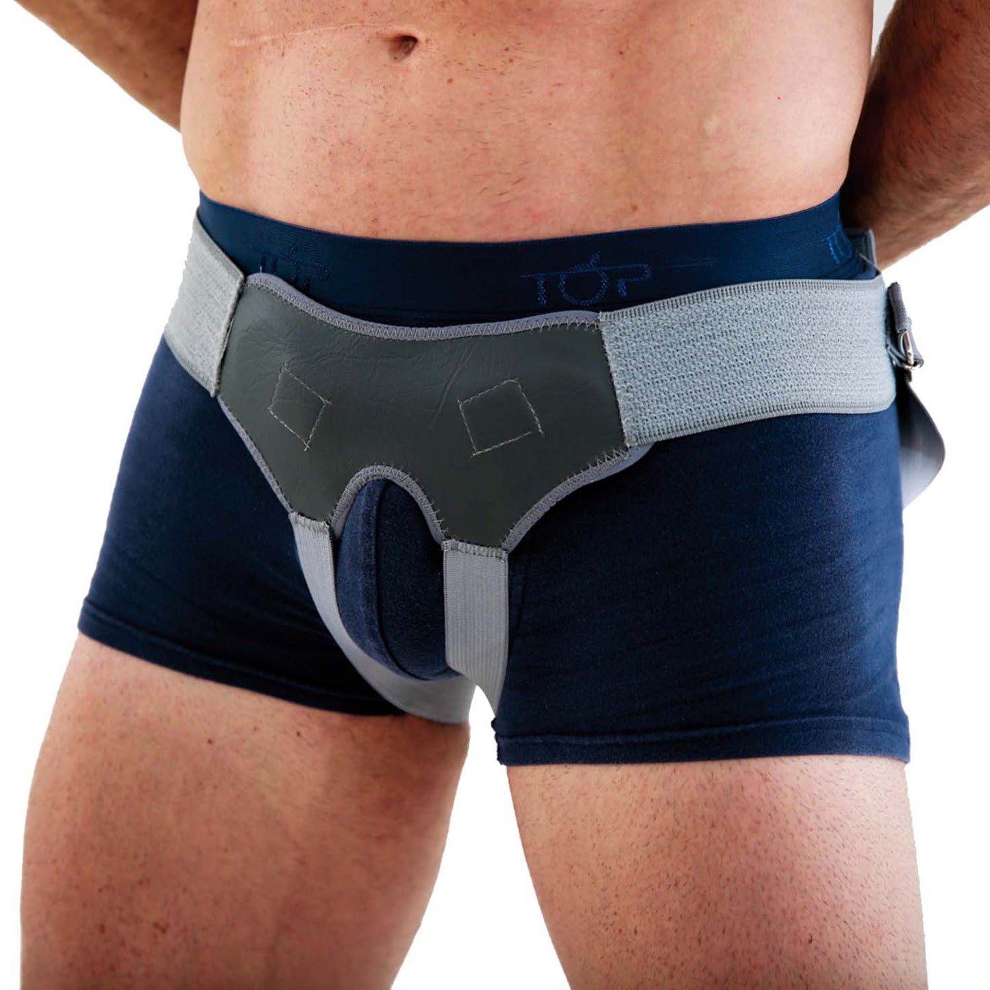 Soporte de hernia inguinal con oclusores para contener la hernia